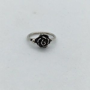 Rose FAKE nose ring sterling
